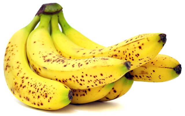 Bananas with spots