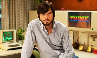 Actor Ashton Kutcher portrays Steve Jobs