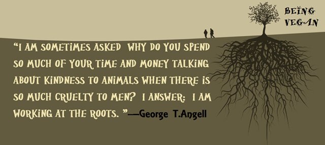 Being Vegan poster featuring George T. Angell