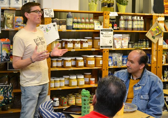 Jason Young talks at Arnold's Way
