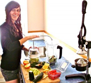 Tarah Millen prepares a recipe