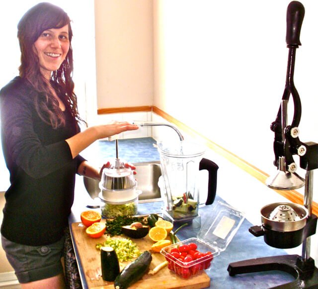 Tarah Millen prepares a recipe