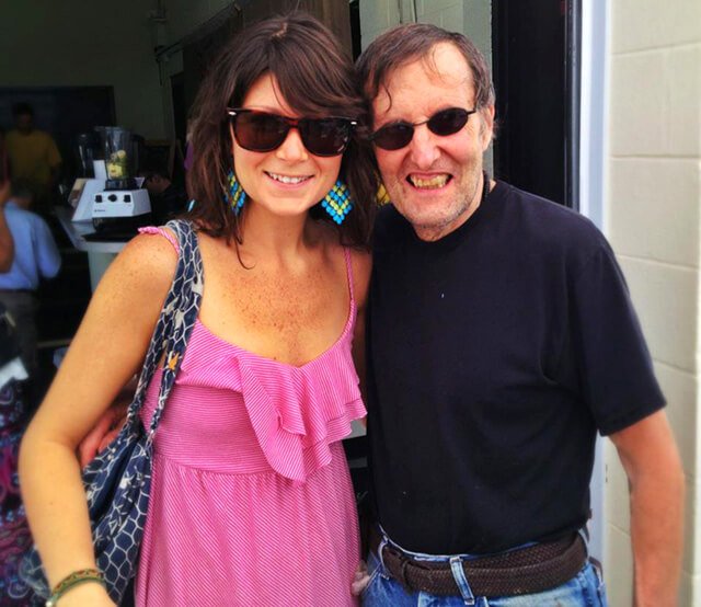 Arnold Kauffman and Megan Elizabeth smile