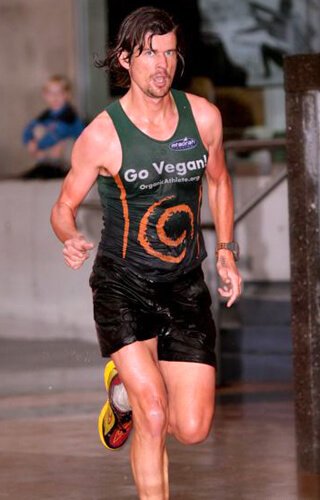 Harley Johnstone running in a race
