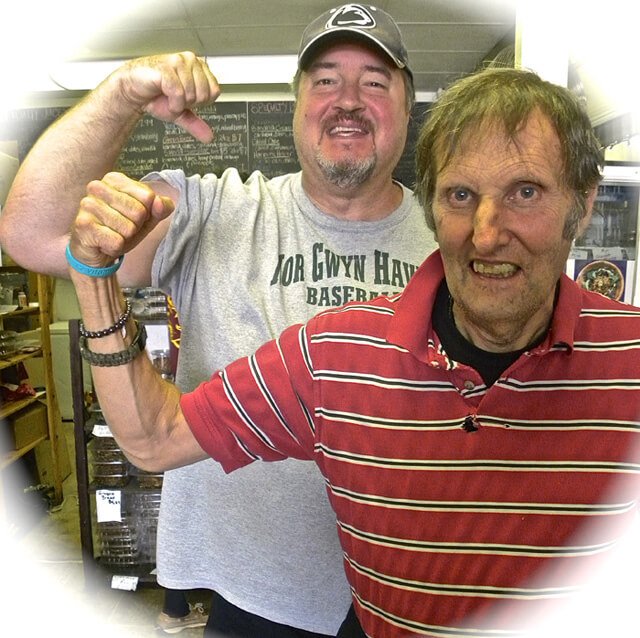 Arnold Kauffman poses with Demetrius