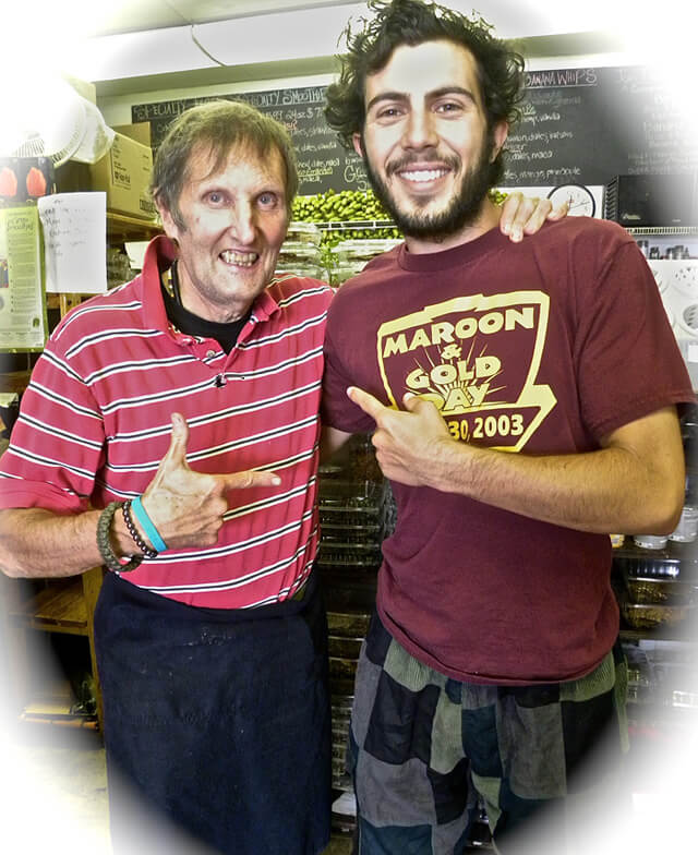 Arnold Kauffman with Sean at Arnold's Way
