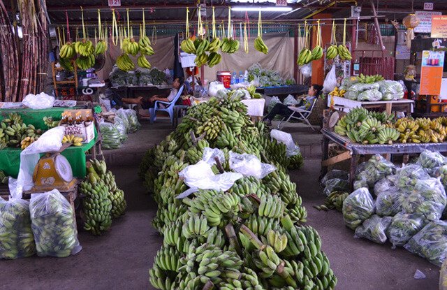A bananas stall at Muang Mai Market in Chiang Mai, Thailand