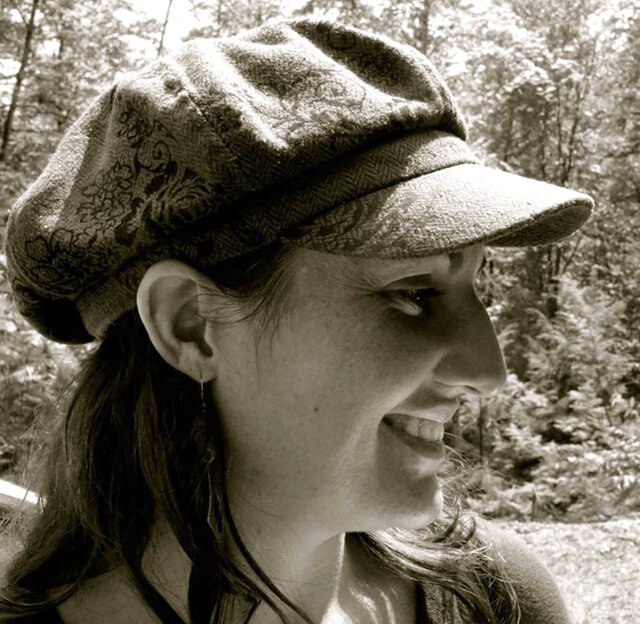 Jenee "The Fruity Gypsy" Hallick smiling at the Woodstock Fruit Festival in 2013
