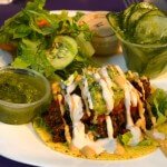 Southwest Mexican Taco Plate at Raw Can Roll Café