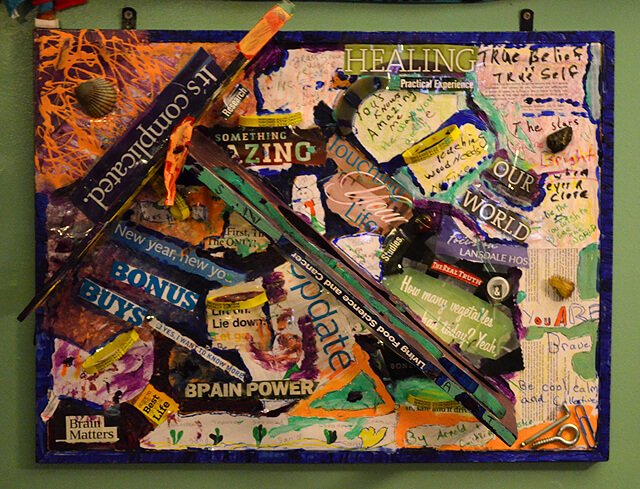 Untitled mixed media 1 by Arnold Kauffman