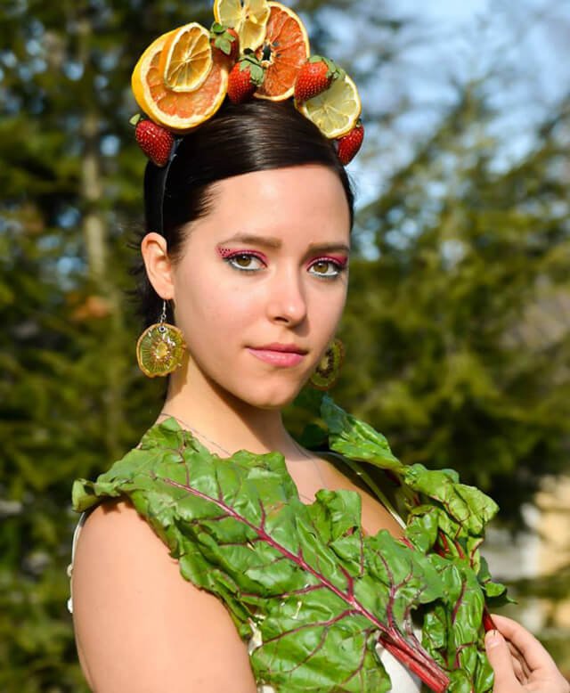 Jennelle LeMoine on January 1, 2014, her one-year anniversary being wholly raw vegan