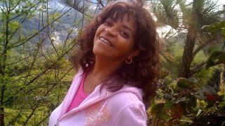Toni Allen smiles in Jamaica
