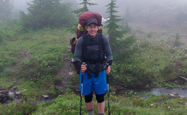 Victor VanRambutan enjoys time in nature backpacking