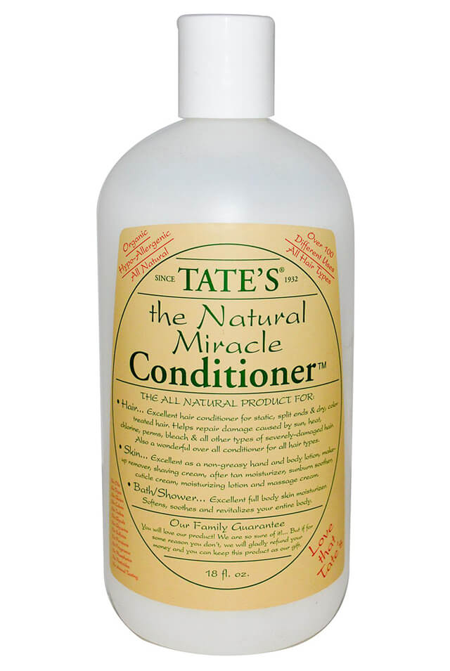 Front label of Tate's conditioner