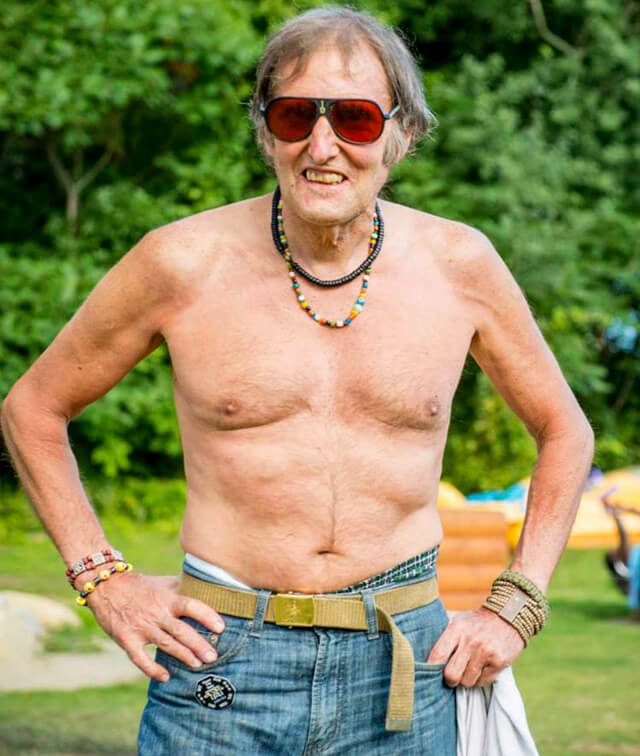 Arnold Kauffman poses at the 2014 Woodstock Fruit Festival