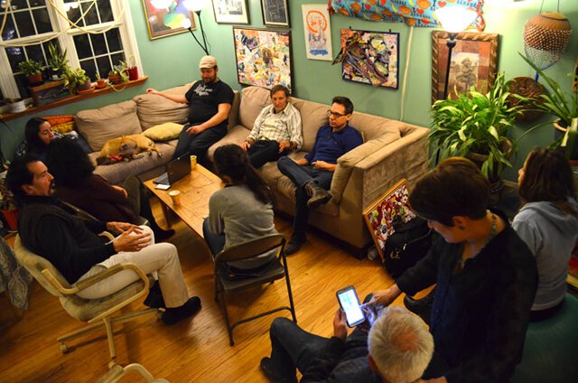 Thanksgiving is celebrated at Arnold Kauffman's home on November 27, 2014