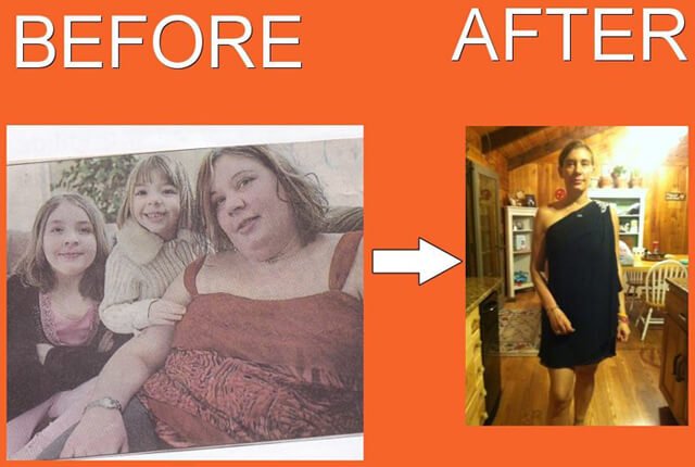 Before and after photos of Cassandra Glynn Kutner