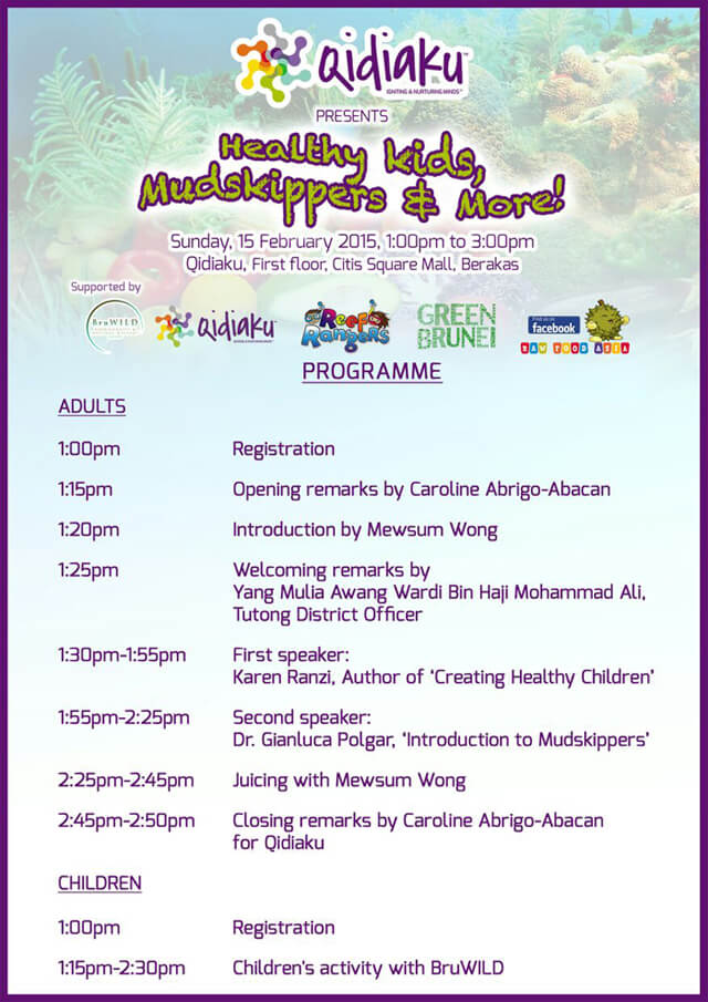 Program for the Qidiaku event