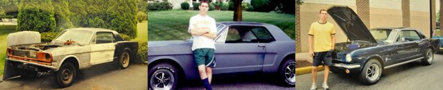 Ford Mustangs Korey Constable has owned through the years