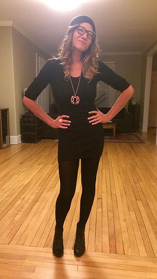 Apryl Electra Storms with hands on waist