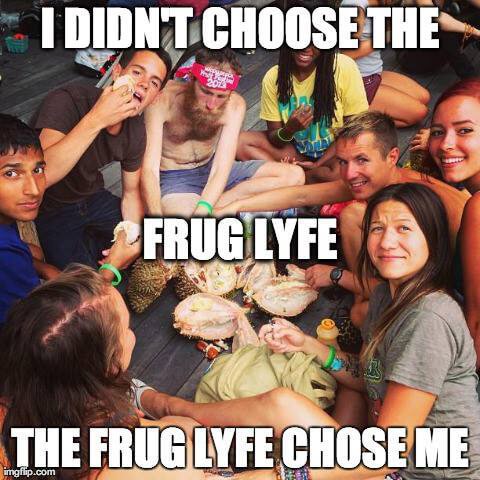 Poster for the FRUG LYFE Facebook community