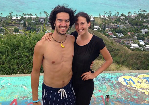 Gabriela and Marco Ranzi are photographed in Hawaii