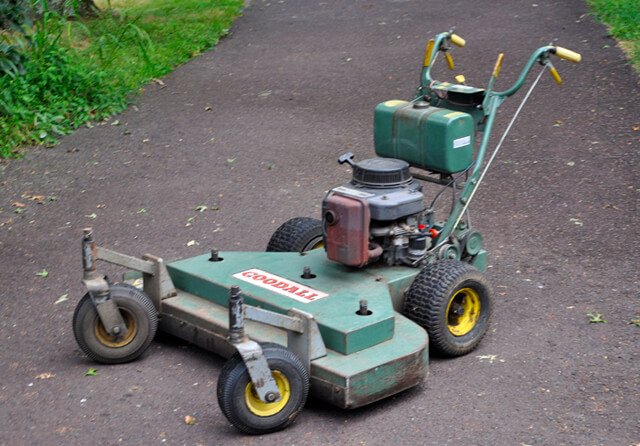 Green Goodall walk-behind lawnmower
