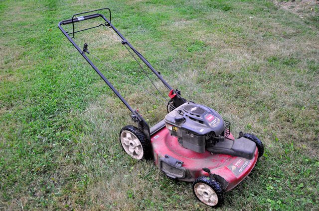 Korey Constable's Toro push lawnmower