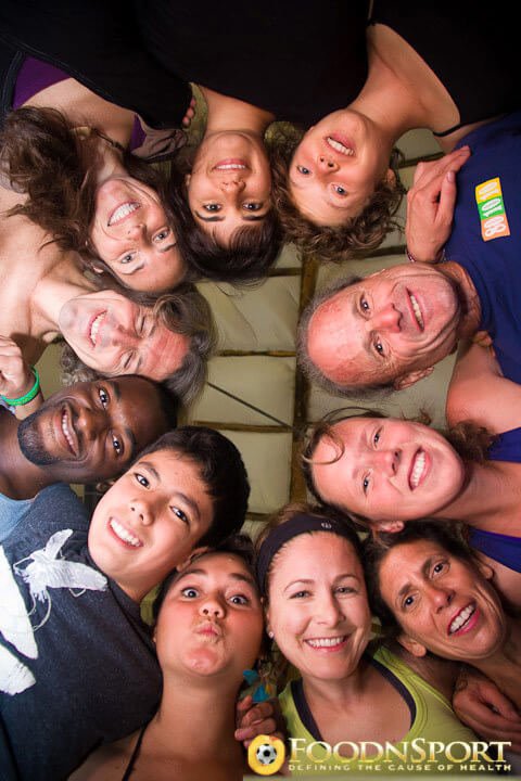 Katy Craine and FoodnSport staff and volunteers