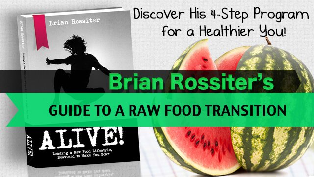 Alive by Brian Rossiter - cover banner - raw vegan guide - Fruitarian Store