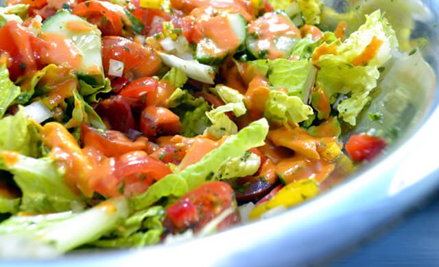 An early version of Mexican Sun Salad