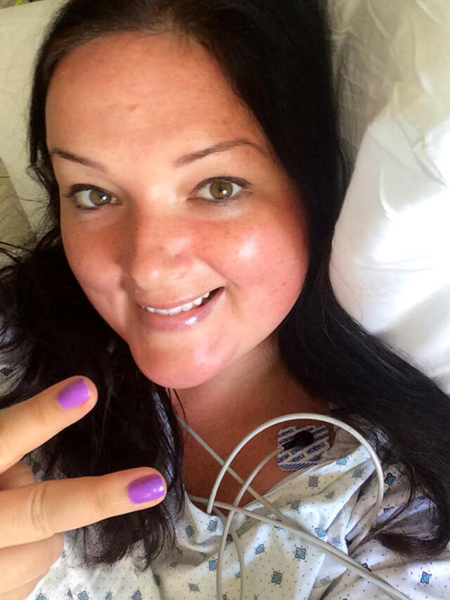 Marta Csuka smiles a day after learning she has brain cancer