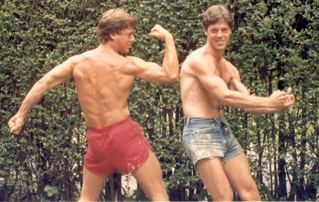 Rick Dina in 1987 after making dietary changes