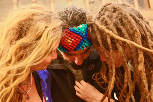 Brittany Taylor embraces friends in Peru in 2016