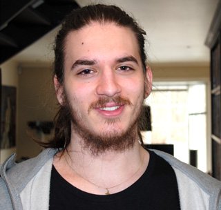 Mads Gisle Johnsen is photographed before adopting a raw vegan diet