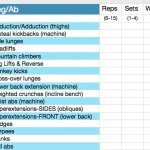 Jennifer Lapan's workout card - 06