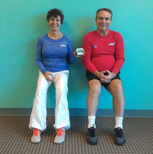 Fran and Joan Adams practice the Egoscue Method exercise Airbench