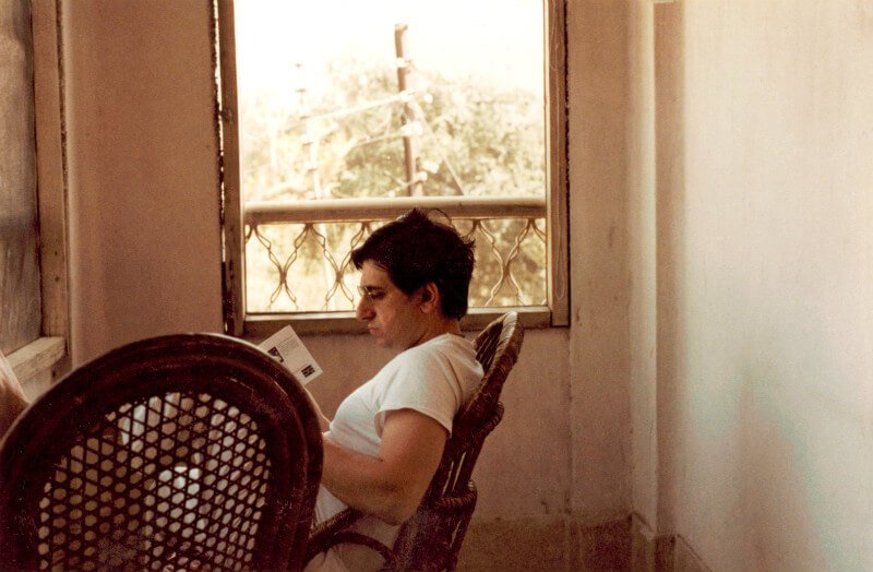 Uncle Harry's Natural Products founder Harry Terhanian reads a book