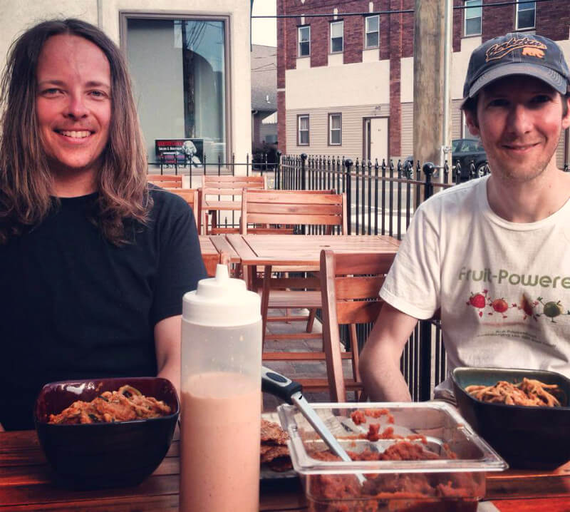 Dan McGrogan and Brian Rossiter are photographed in summer 2014