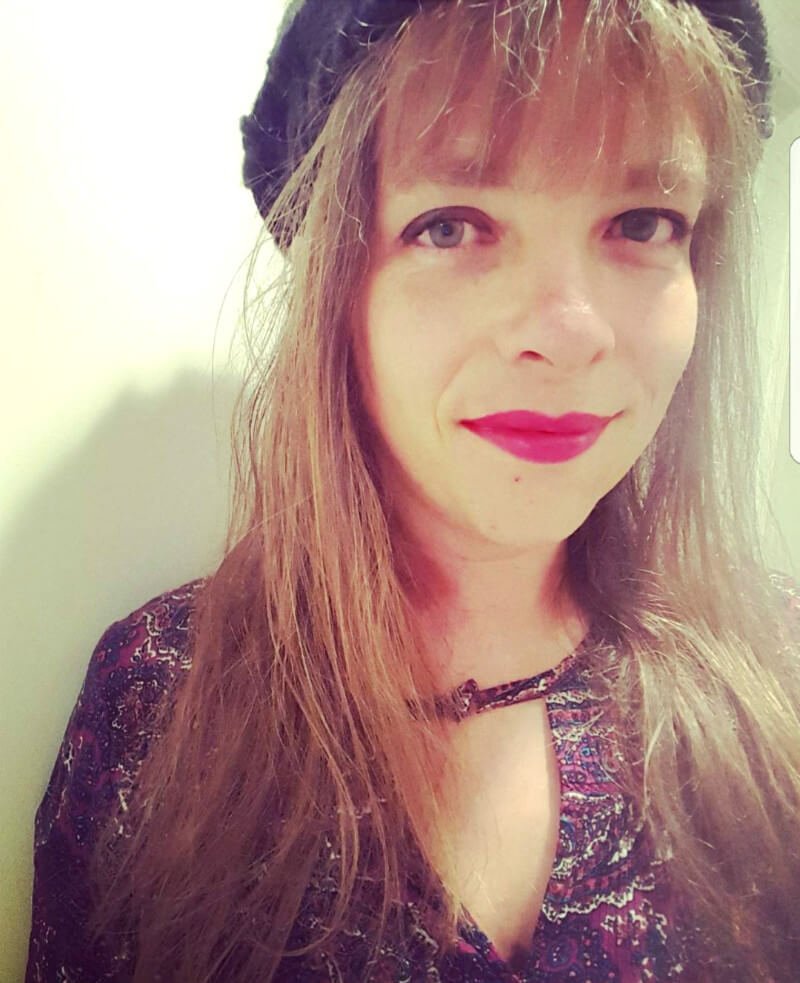Danielle McGrogan is photographed on the night bangs were cut into her hair
