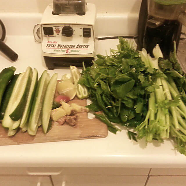 Aliyah Washington's My Go-To Green Juice recipe ingredients