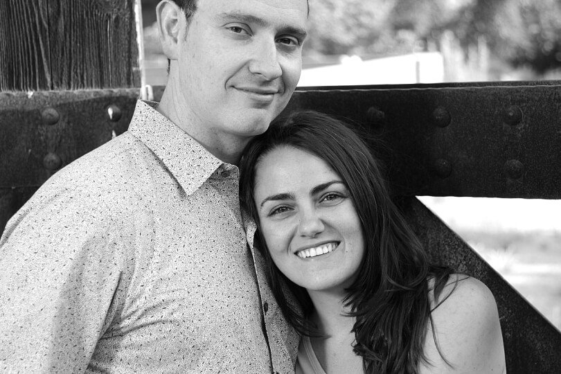 Charley Hinchcliffe and Jesi DiPalo embracing - Fruit-Powered