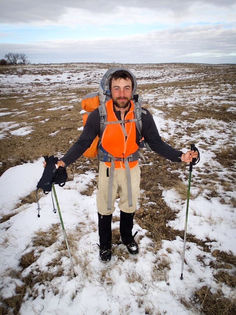 Ken Ilgunas hiking in South Dakota - vandwelling - wanderlust - society - Fruit-Powered