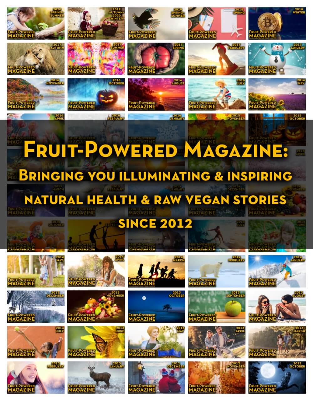 Fruit-Powered Magazine archive - complete issue covers - Fruit-Powered